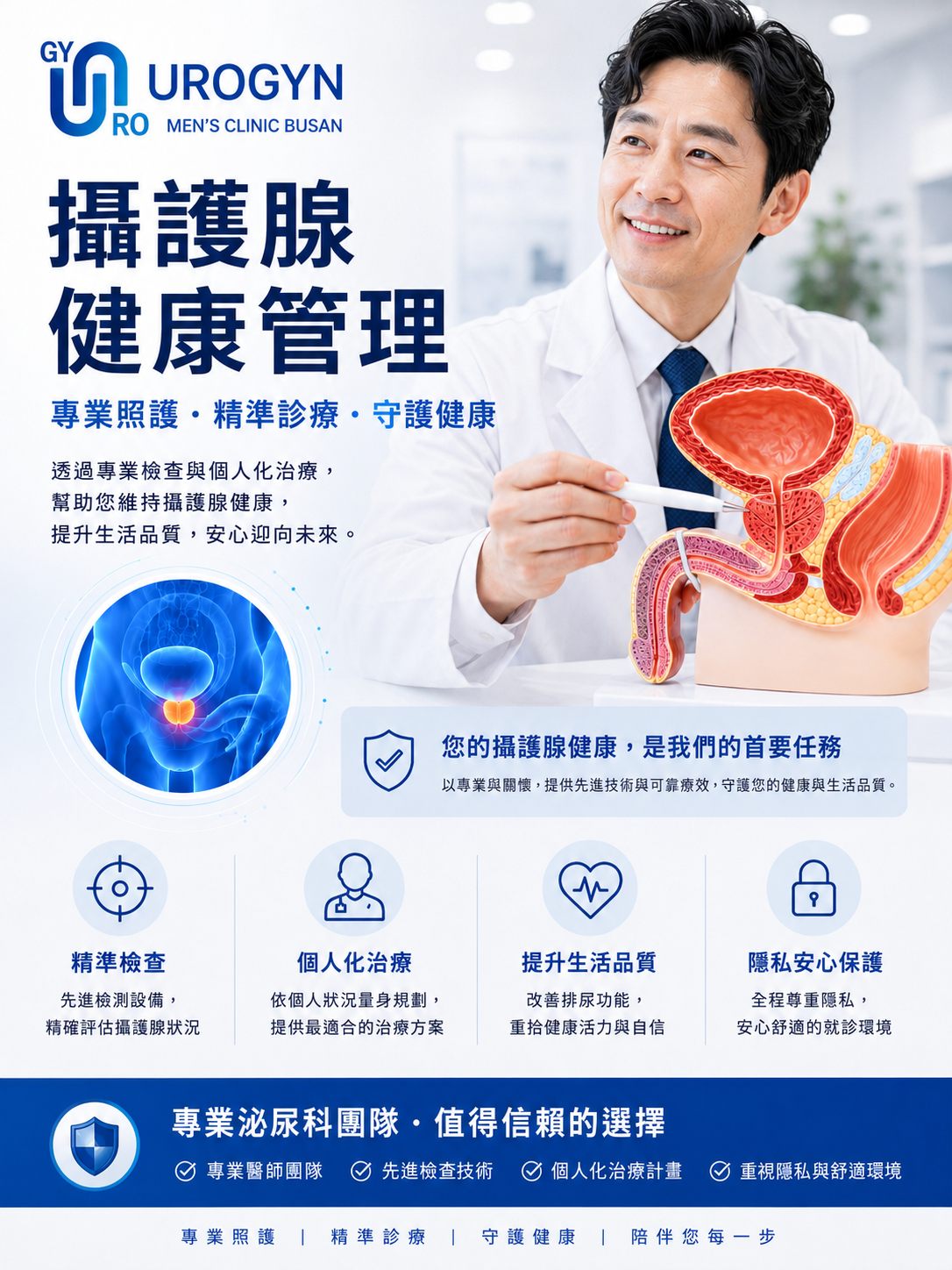 釜山 Urogyn 的攝護腺與肥大照護