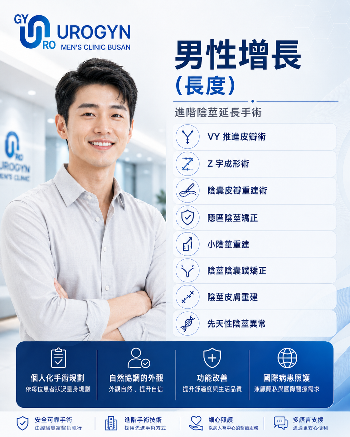 釜山 Urogyn 的陰莖增長（長度）