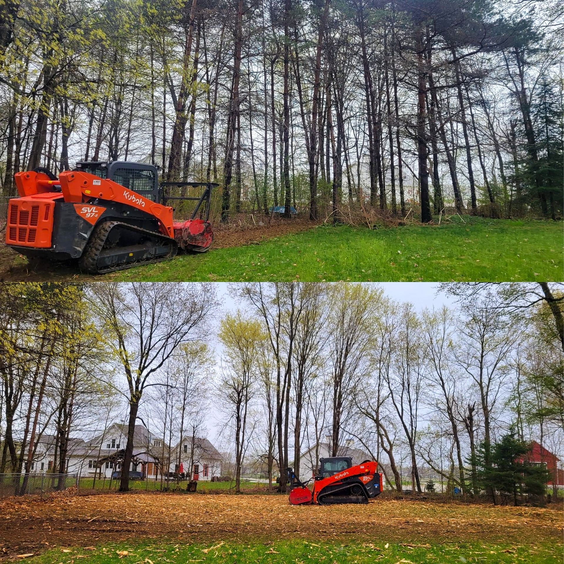 A man is driving a bulldozer in a dirt field.