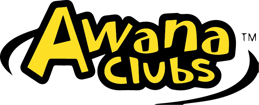 A yellow and black logo for awana clubs