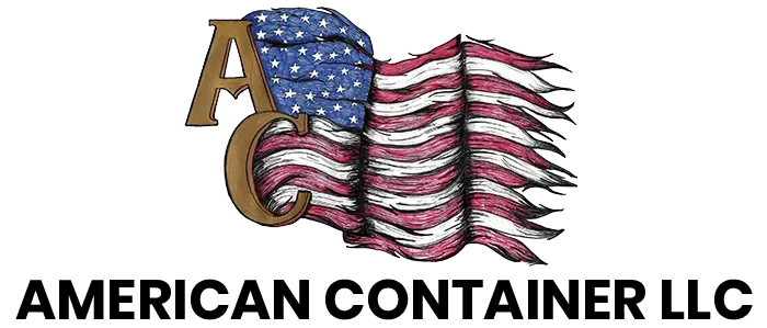 American Container LLC logo with stylized flag and large AC letters