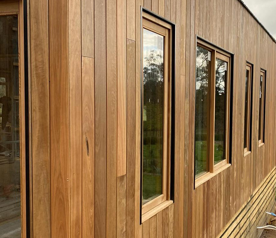 Spotted gum cladding