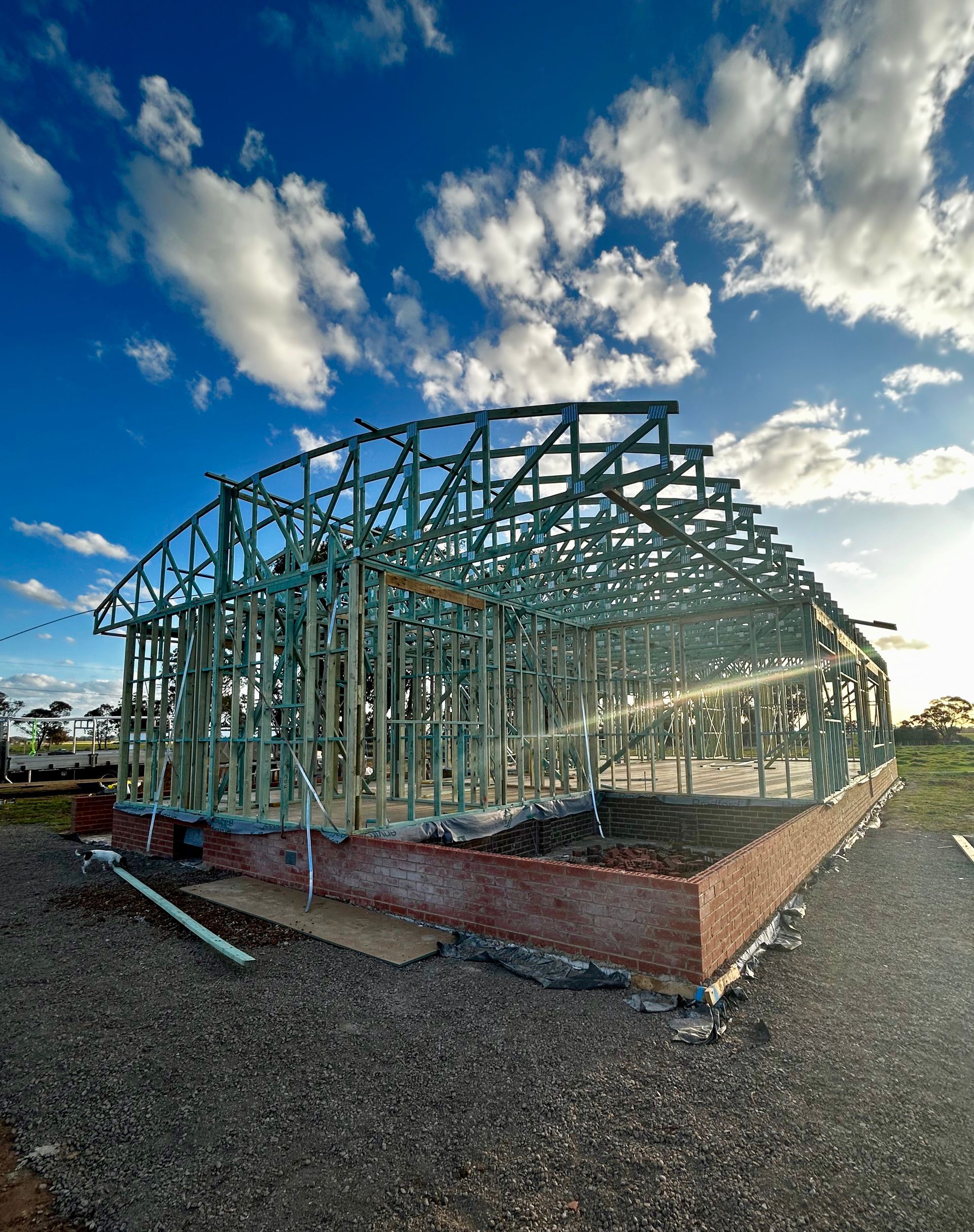 Curved roof