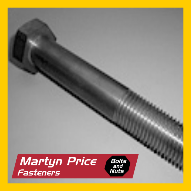 A close up of a bolt from martyn price fasteners