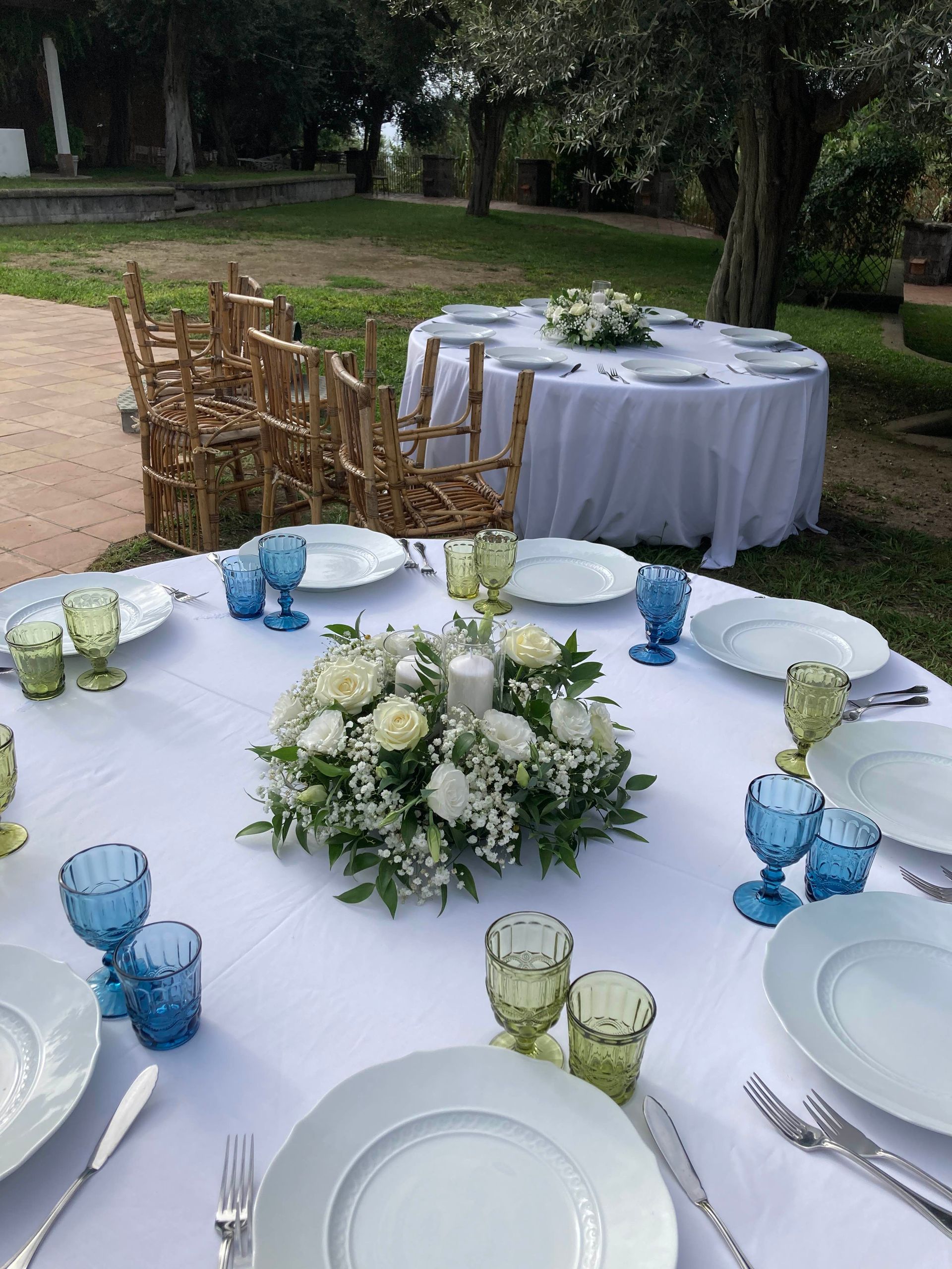 Centro tavolo floreale per matrimonio