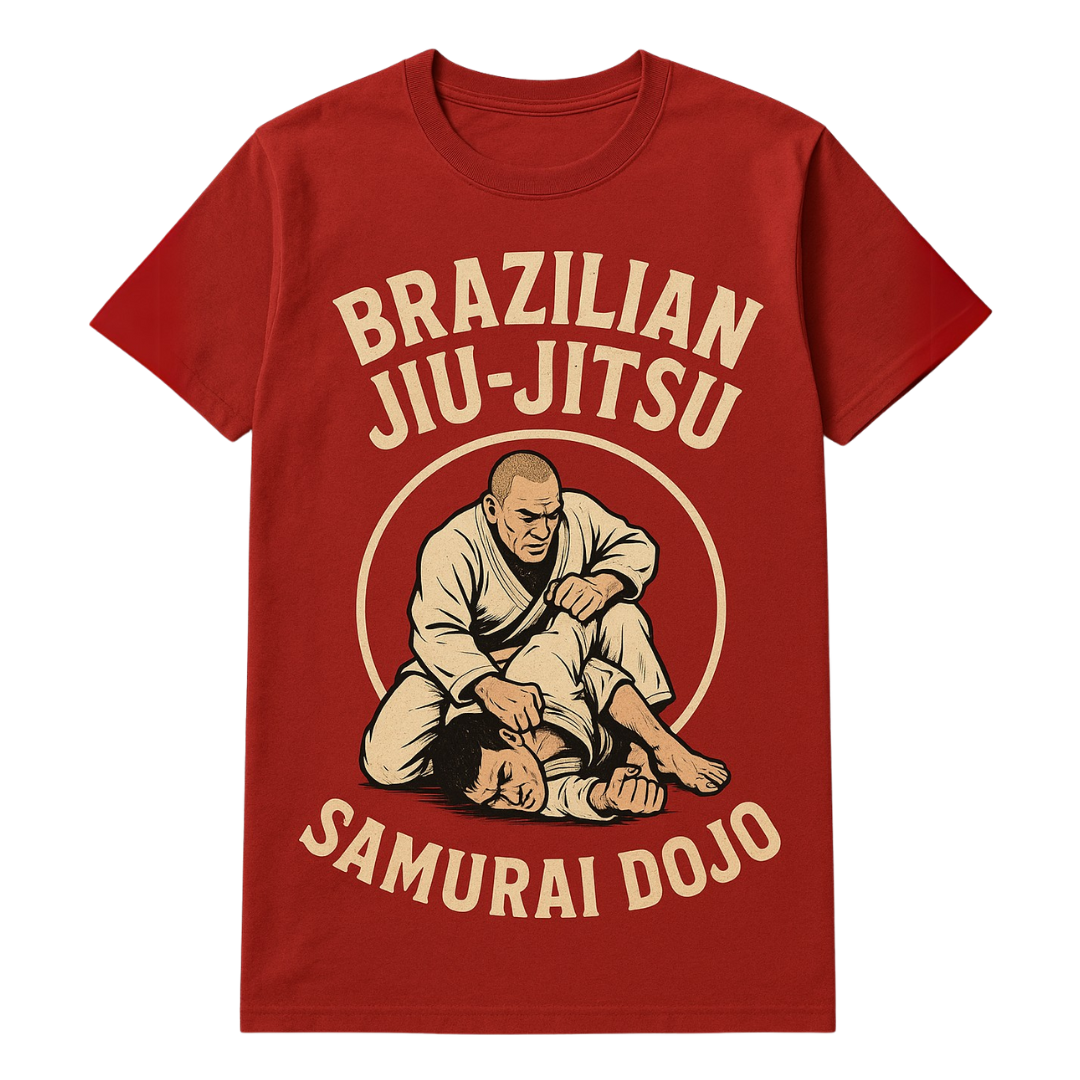 A red t-shirt for the american martial arts academy