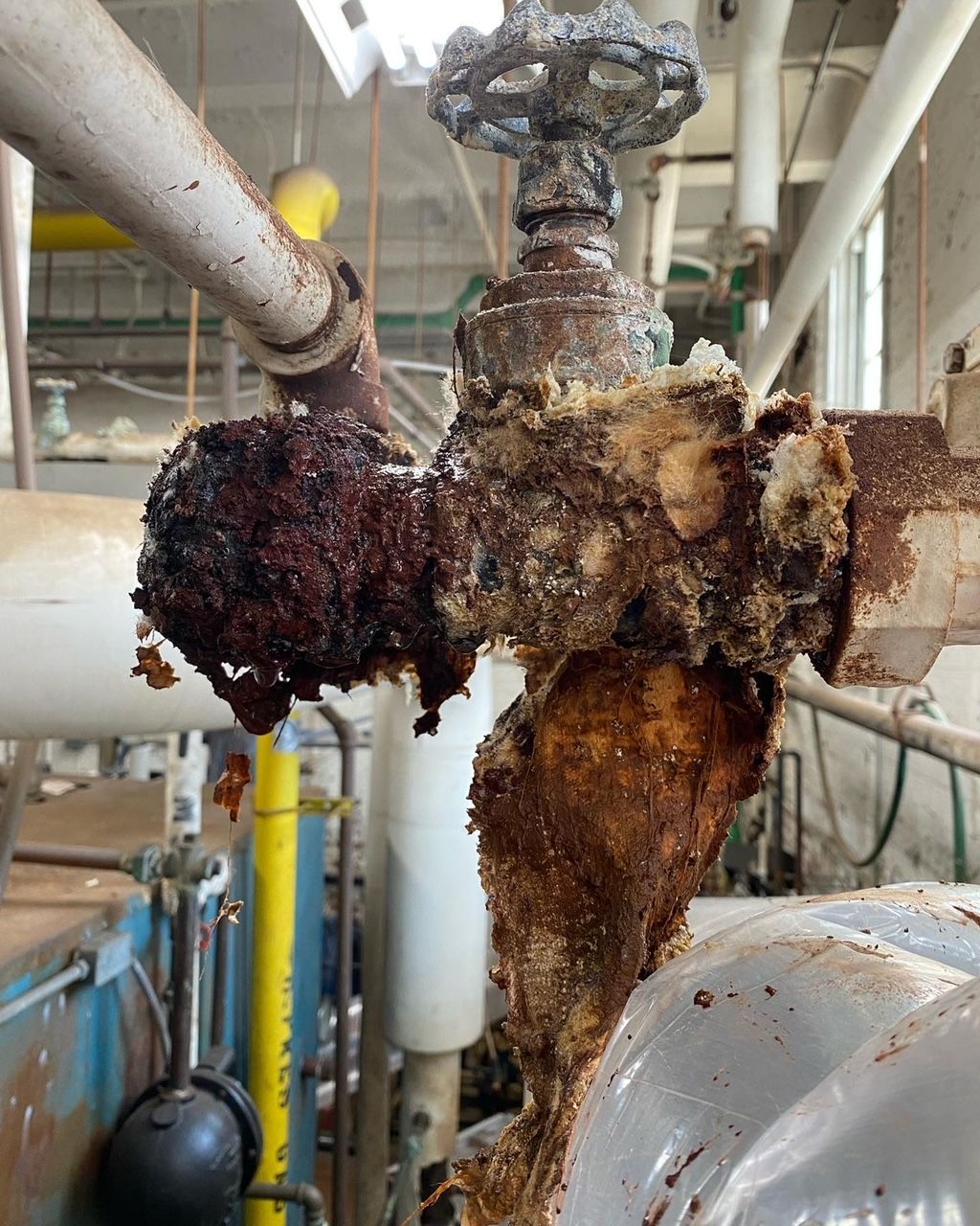 rusted pipe