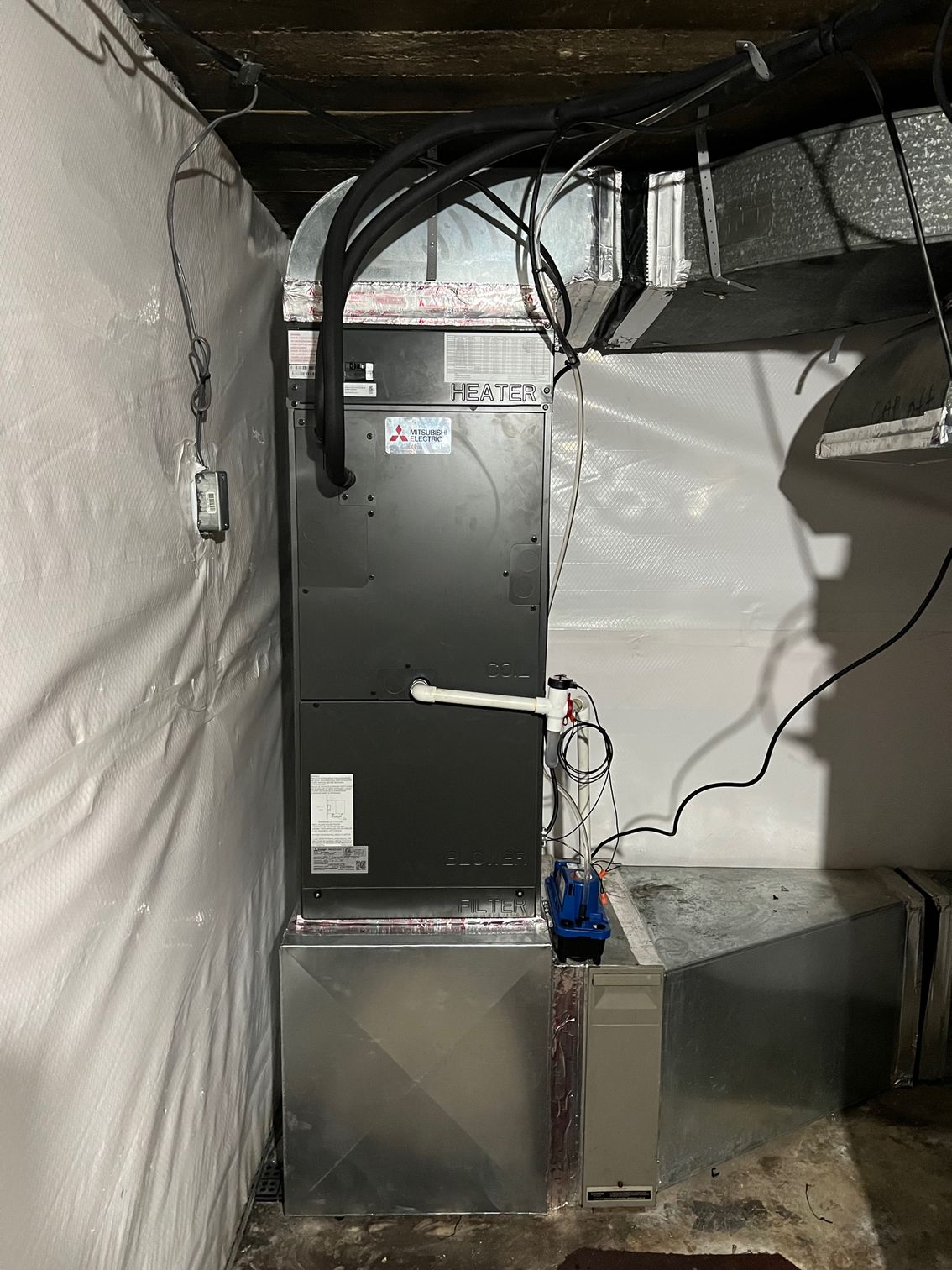 Mitsubishi verticle air handler