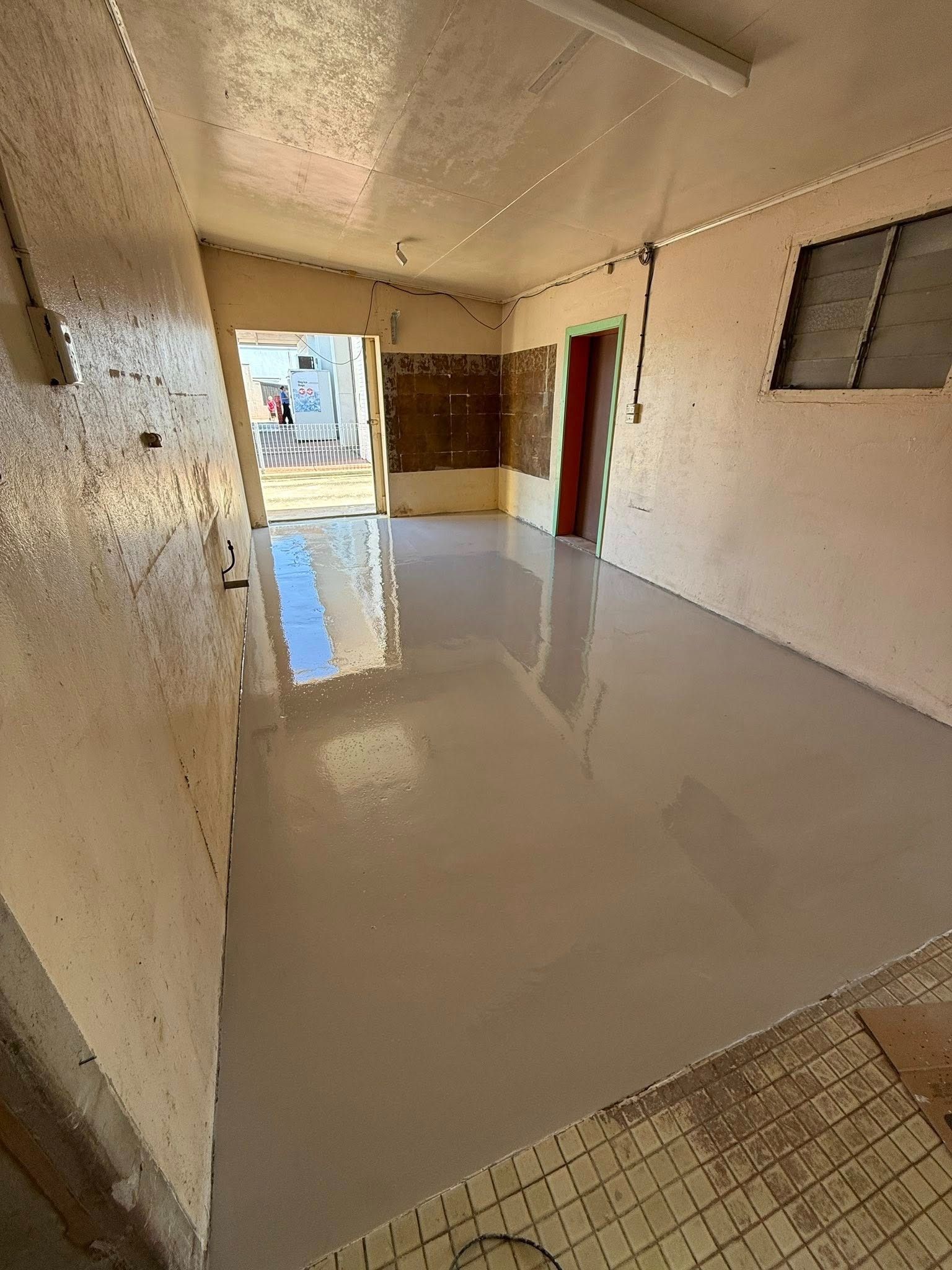 Room with Polished Concrete Flooring — All Grind & Coat in Cairns, QLD