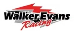 Walker Evans Racing logo in black and red with a stylized red car silhouette