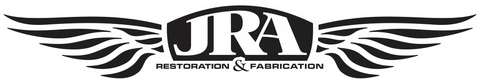 A black and white logo with wings on a white background.