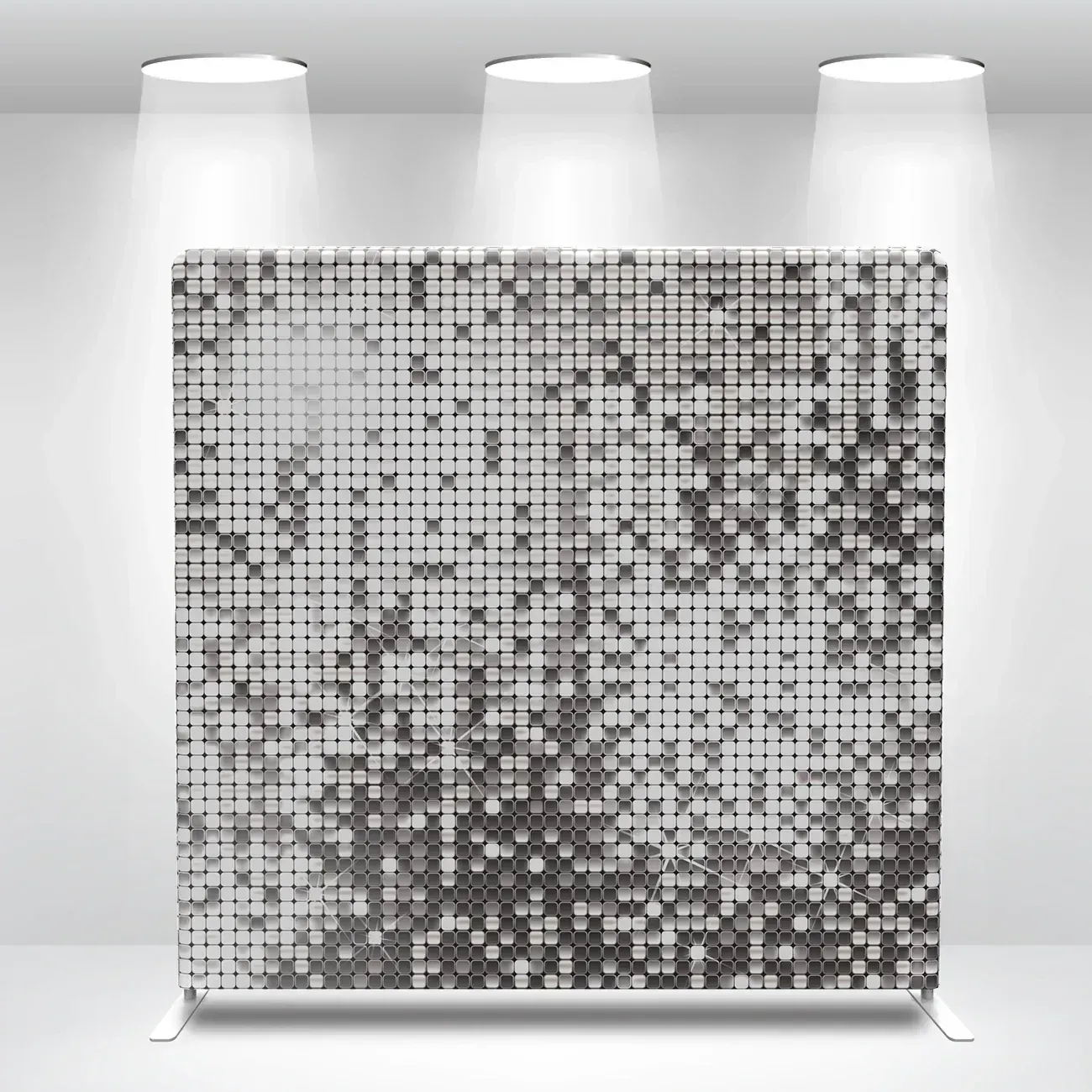 Silver  Photo Booth Backdrop