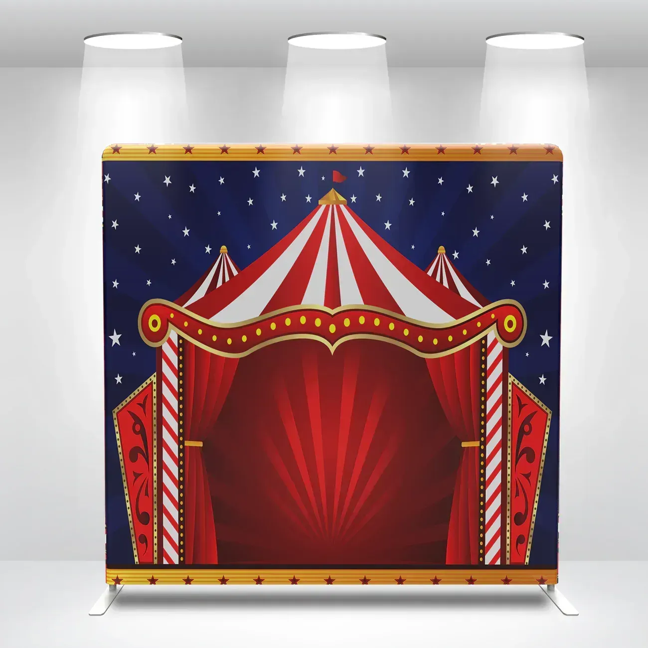 Carnival Themed Photo Booth Backdrop