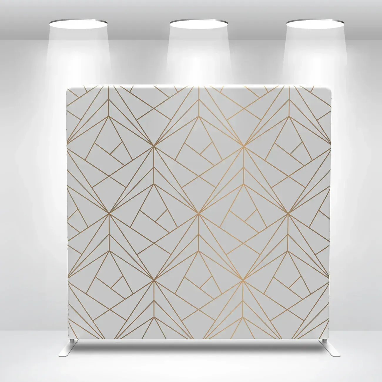 White and Gold Photo Booth Backdrop