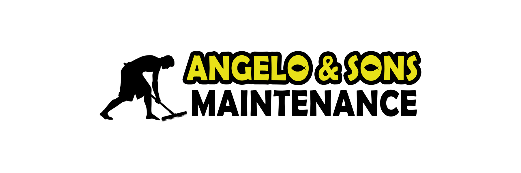 A company logo featuring a silhouette of a person using a floor squeegee next to the text