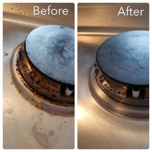 Before & After Stove Cleaning — Pittsburgh, PA — The Nature Maid
