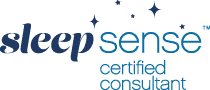 Sleep Sense logo with text 