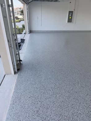 auto repair service station on epoxy floor in interior car-care center