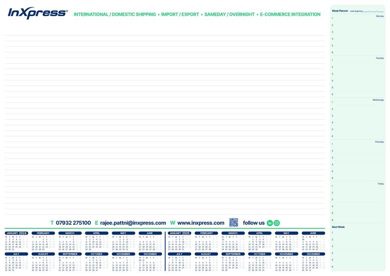 Design 1 - Week planner right design