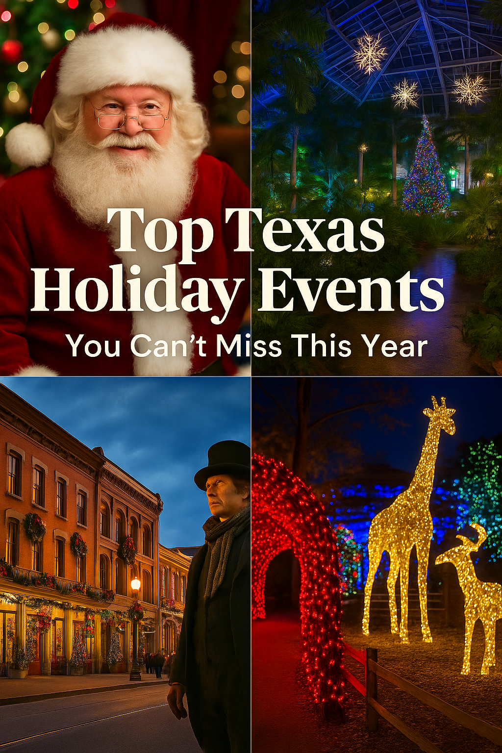 A poster for top Texas holiday events you can't miss this year