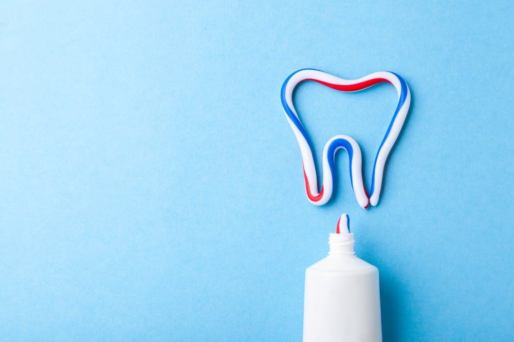 Toothpaste Heart Design — Island Sands Dental in Boyne Island, QLD