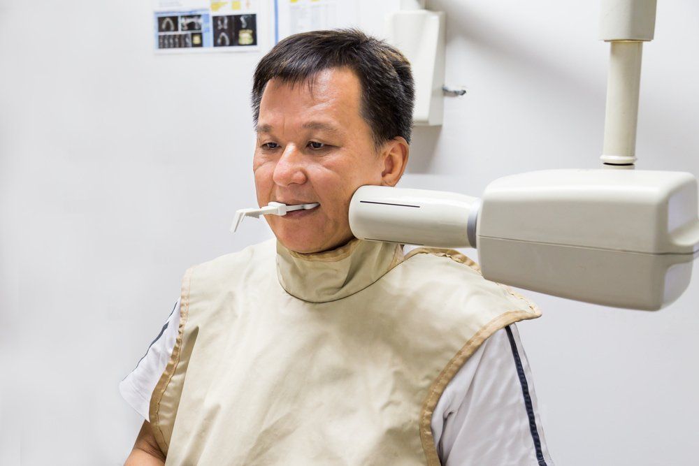 Patient Getting Dental X-Ray — Island Sands Dental in Boyne Island, QLD