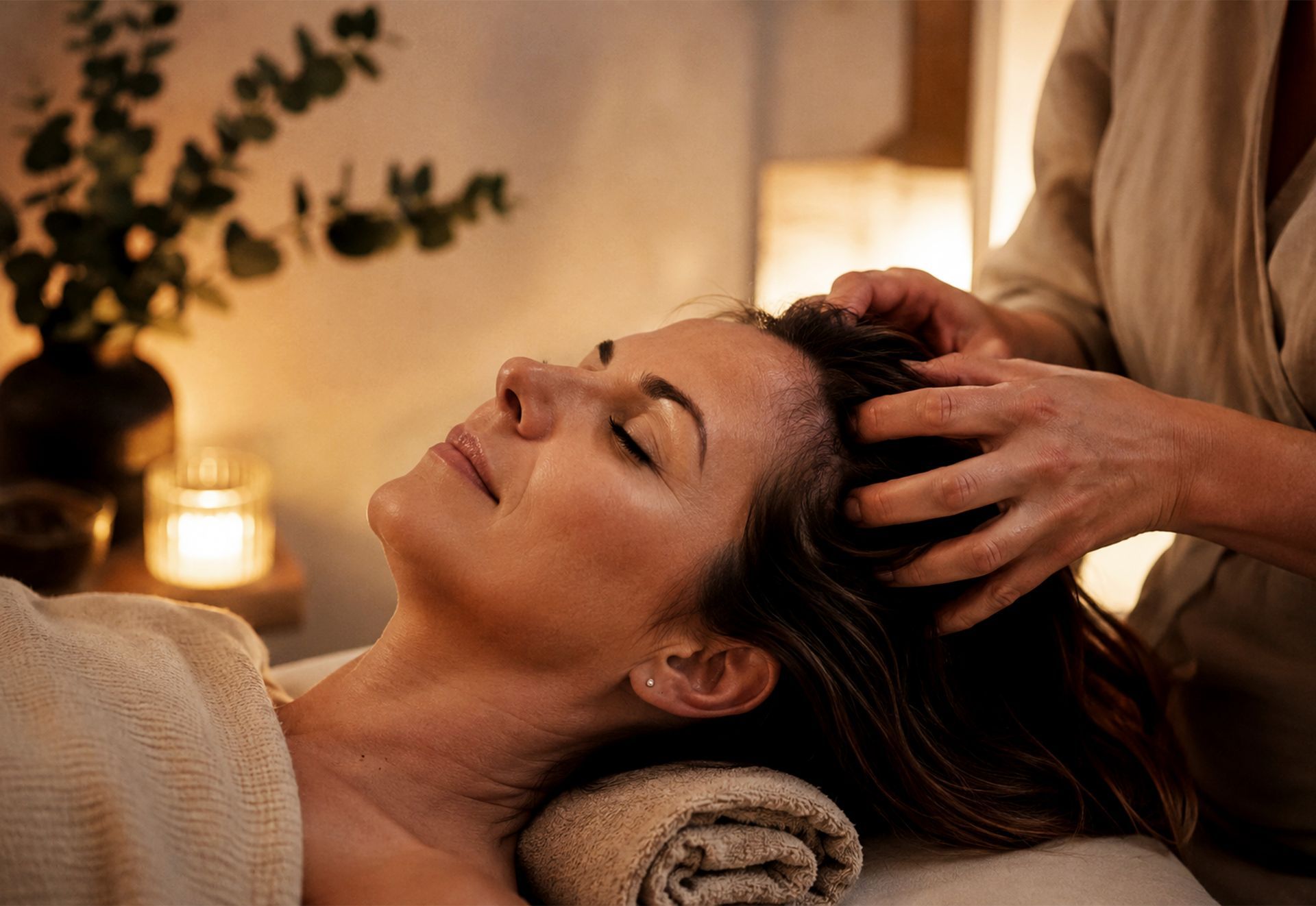 massage crânien, head spa, bien-être après cancer, détente, relaxation, salon de Provence