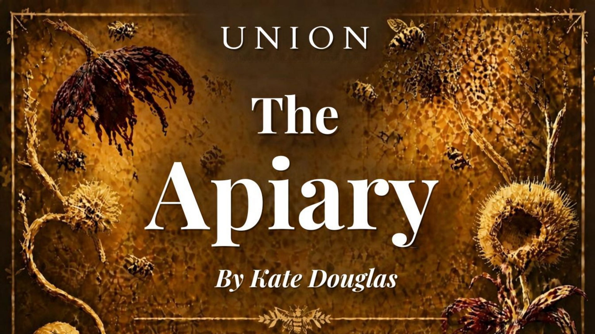 Promotional poster for UCU Theatre's production of The Apiary by Kate Douglas.