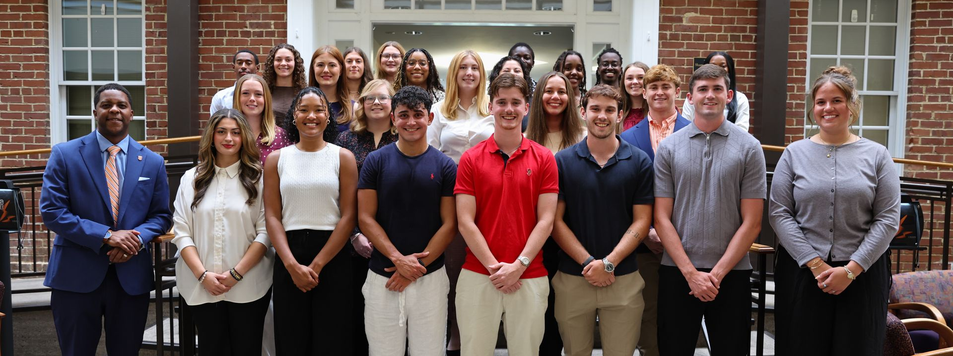 group photo of 25 students who make up the newest cohort of Presidential Fellows