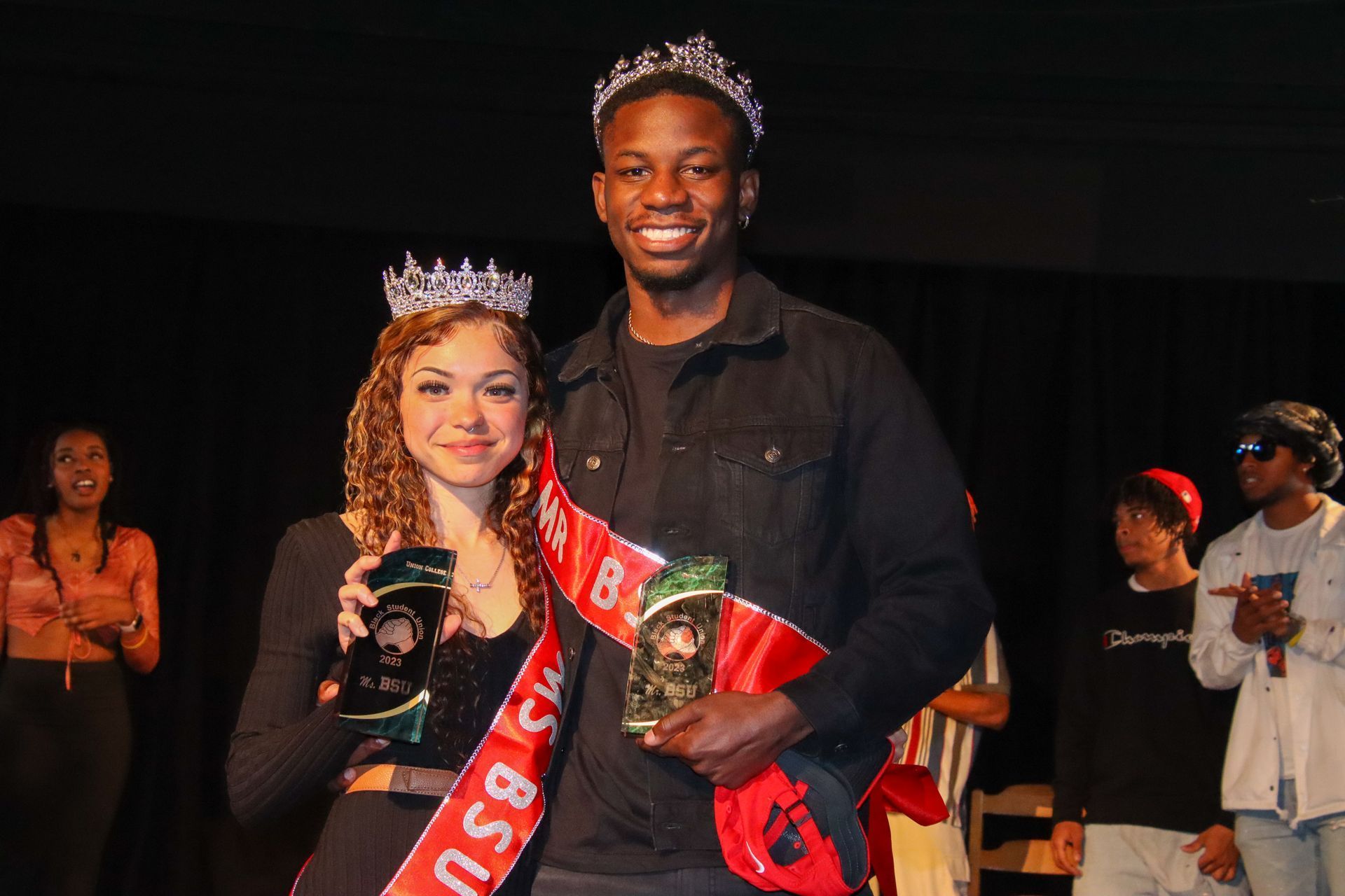Miss BSU Teychiana Dornan and Mr. BSU Nijah Smith.