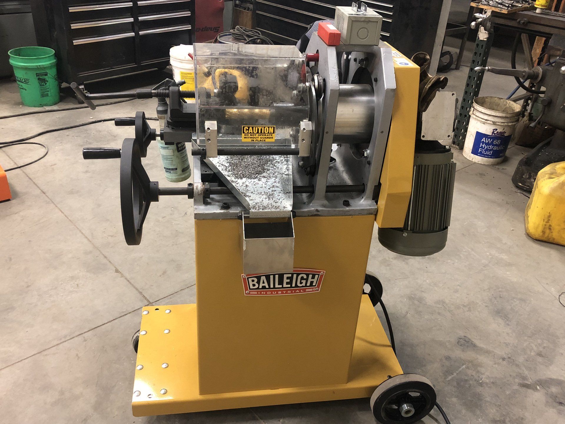 A machine that has the word railleigh on it