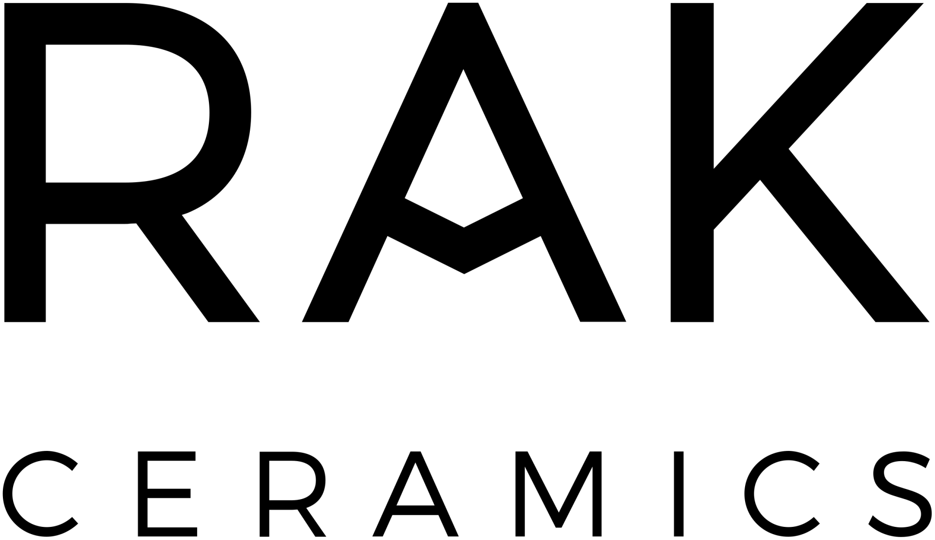 RAK Ceramics logo: black text 