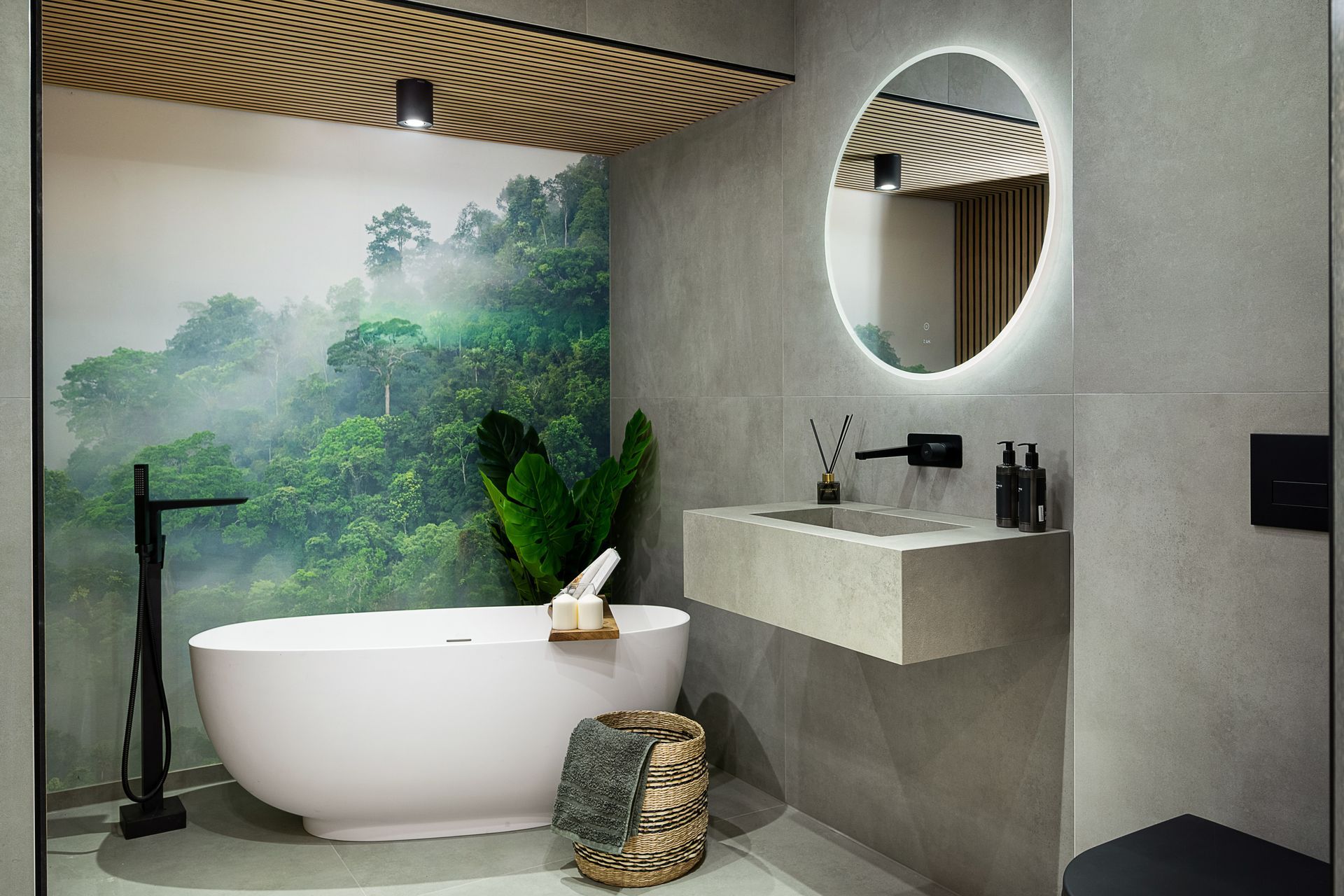 Bathroom display at exact Kitchens & Bathrooms in Wokingham