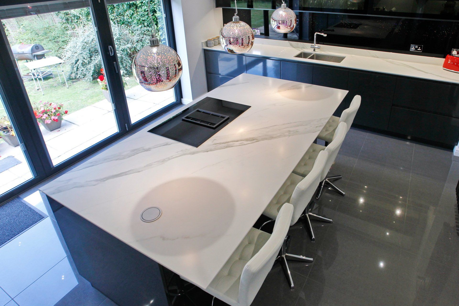 Pendant lighting in a kitchen by exact