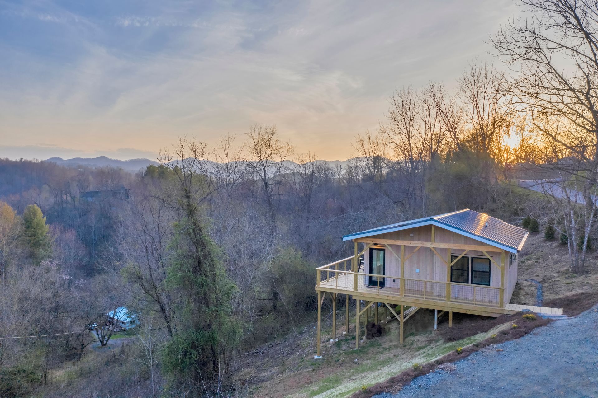 tiny home in the mountains