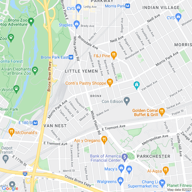 Map of business location