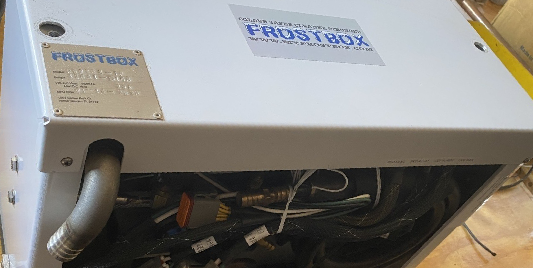 Closeup of Cooling/refrigeration system