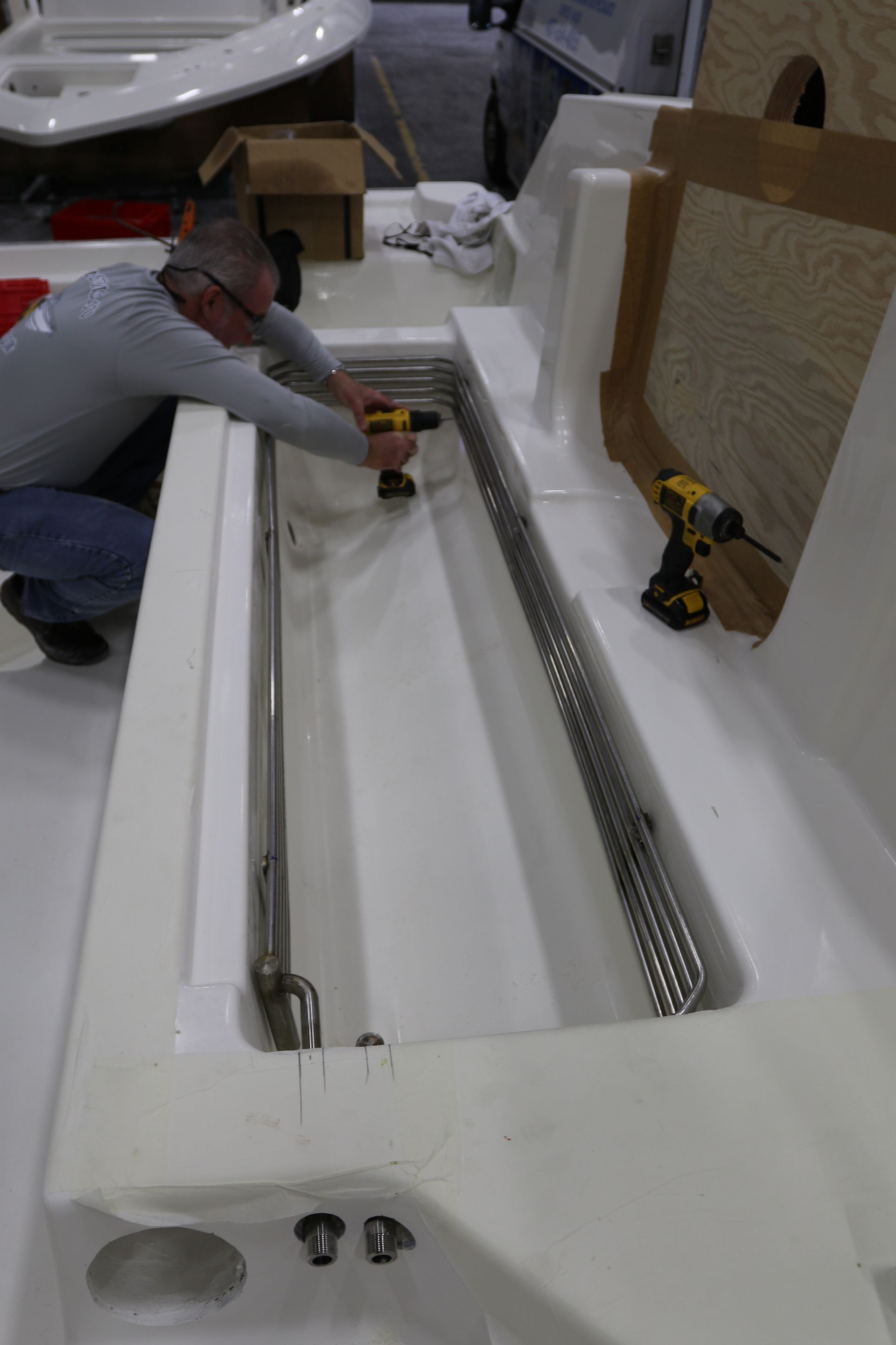 Cooling coil installation