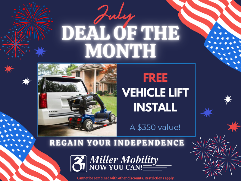 July Deal of the Month - Free Install of vehicle lifts