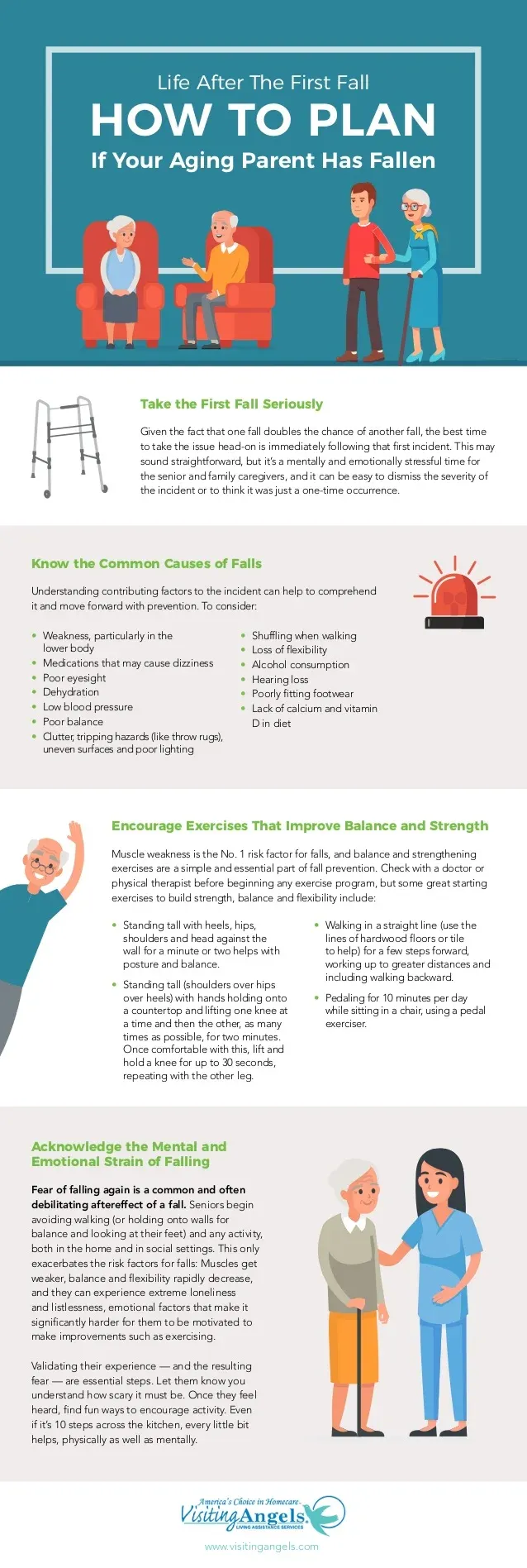 An image with info to encourage exercise to improve balance.