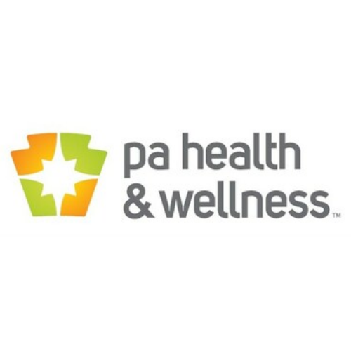 PA Health & Wellness logo with orange and green star icon and gray text