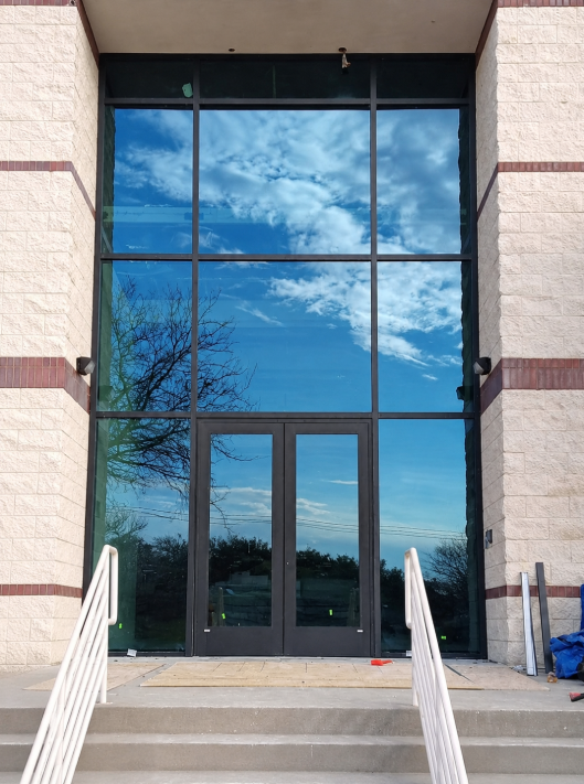Incredible commercial glass installations by Davis Glass Service in Dallas-Fort Worth, Texas.
