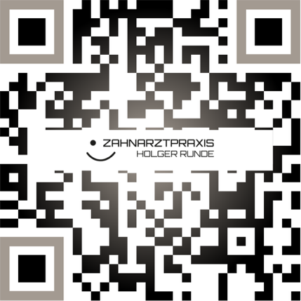Ein QR-Code für die Zahnarztpraxis Holger Runde