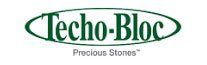Le logo des pierres précieuses techo-bloc est affiché sur un fond blanc.