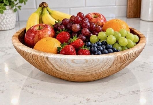 fruit bowl Hand carved wood bowls from Ontario, Canada.