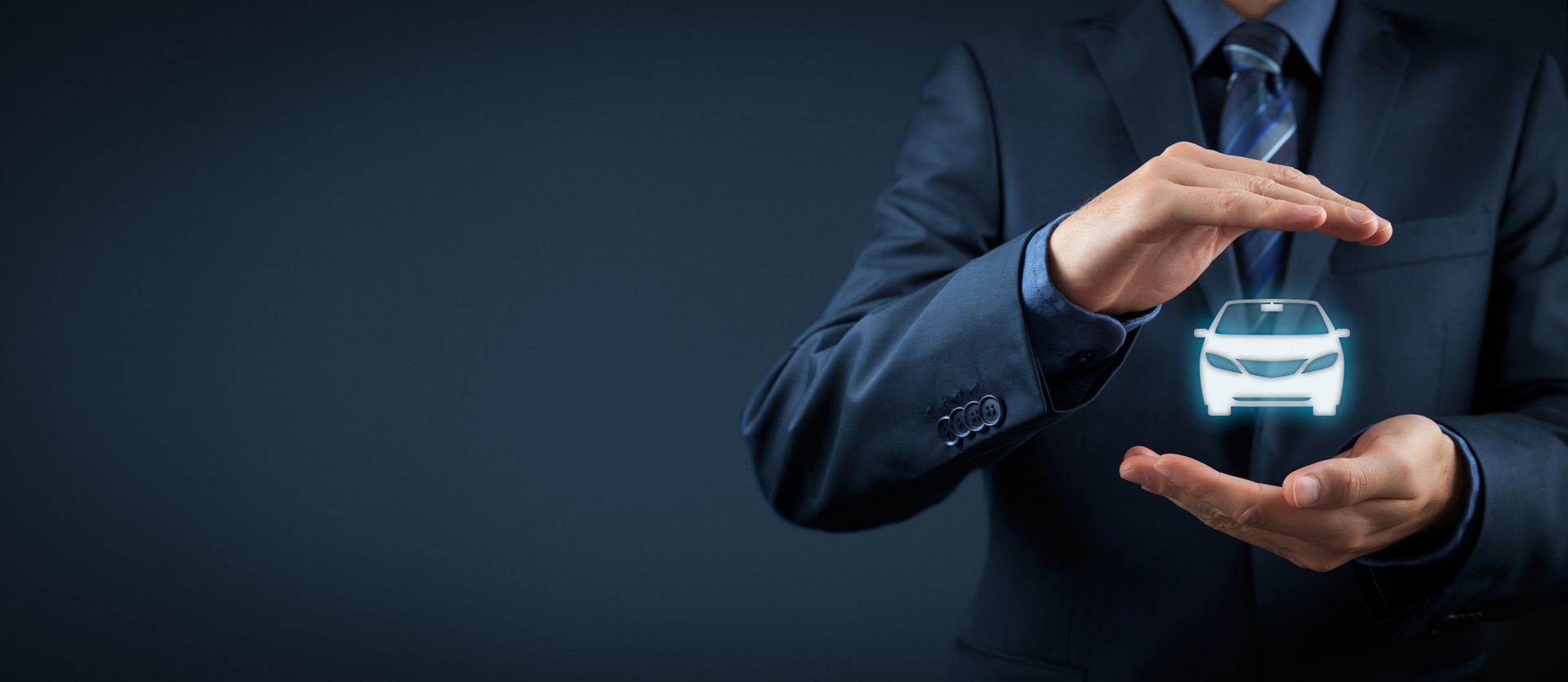 A businessman with a protective gesture and an icon of a car, showcasing commercial auto insurance. A businessman with a protective gesture and an icon of a car, showcasing commercial auto insurance.