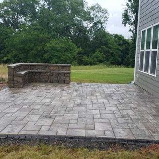A paver concrete patio in Rock Hill, SC by Carolina Mega Concrete LLC