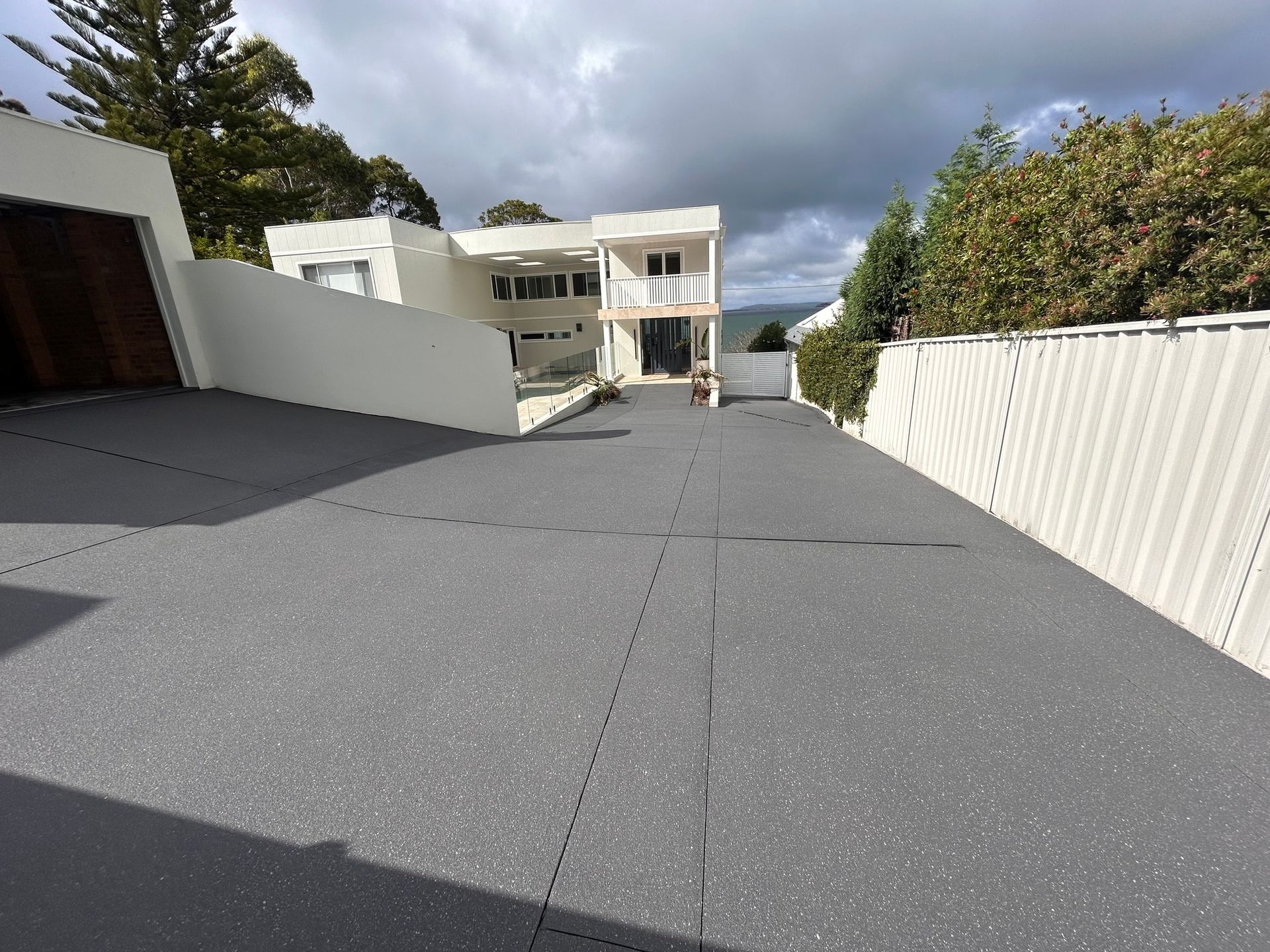 driveway concreting in progress