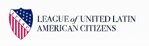 League of United Latin American Citizens logo with a red, white, and blue shield icon