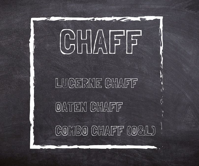 A Blackboard with The Word Chaff on It — Edmonds Landscaping Supplies in Bohle Plains, QLD